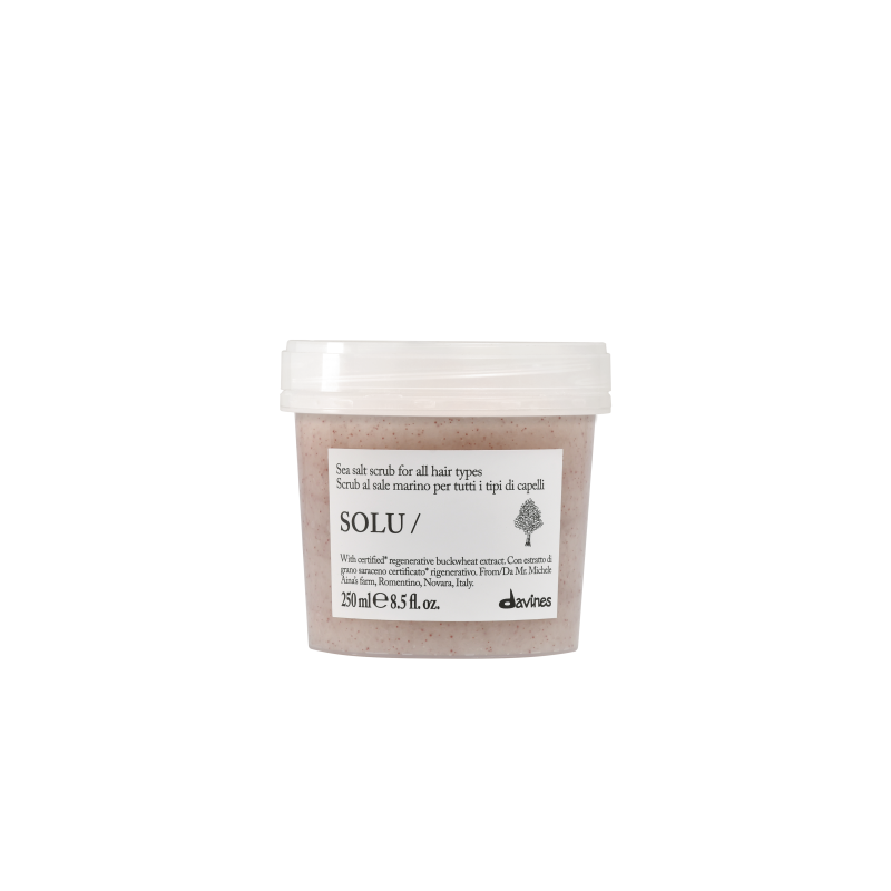SOLU Скраб DavinesСкраб з морською сіллю для всіх типів волосся Essential Haircare, 250 мл