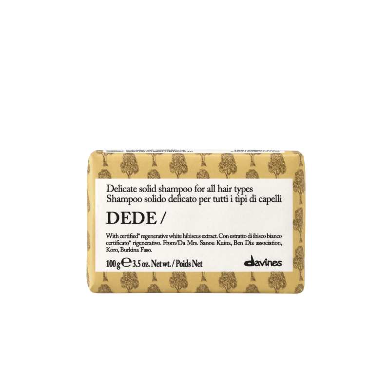 DEDE Твердий шампунь Davines Делікатний твердий шампунь для всіх типів волосся Essential Haircare, 100 г