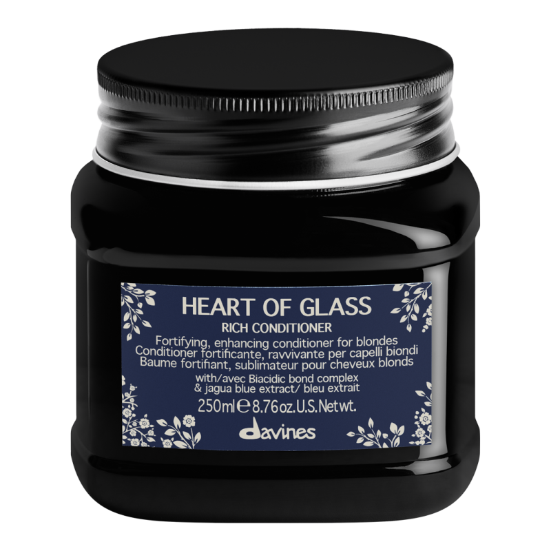 Heart of Glass Кондиціонер Живильний кондиціонер для підтримки кольору світлого волосся Davines, 250 мл