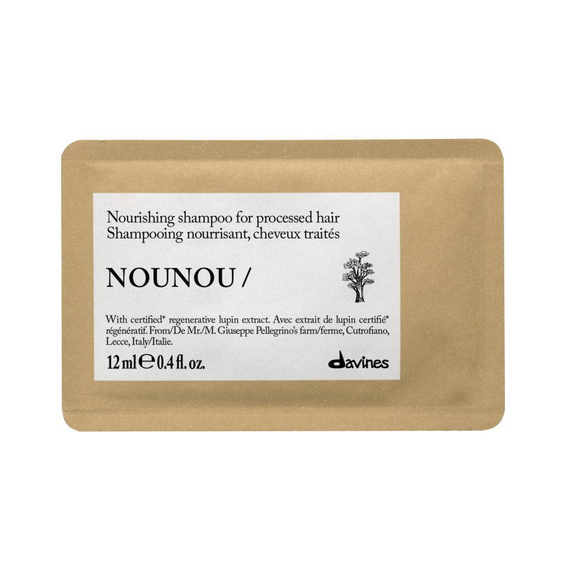 NOUNOU Шампунь DavinesЖивильний шампунь для волосся Essential Haircare, пробник 12 мл