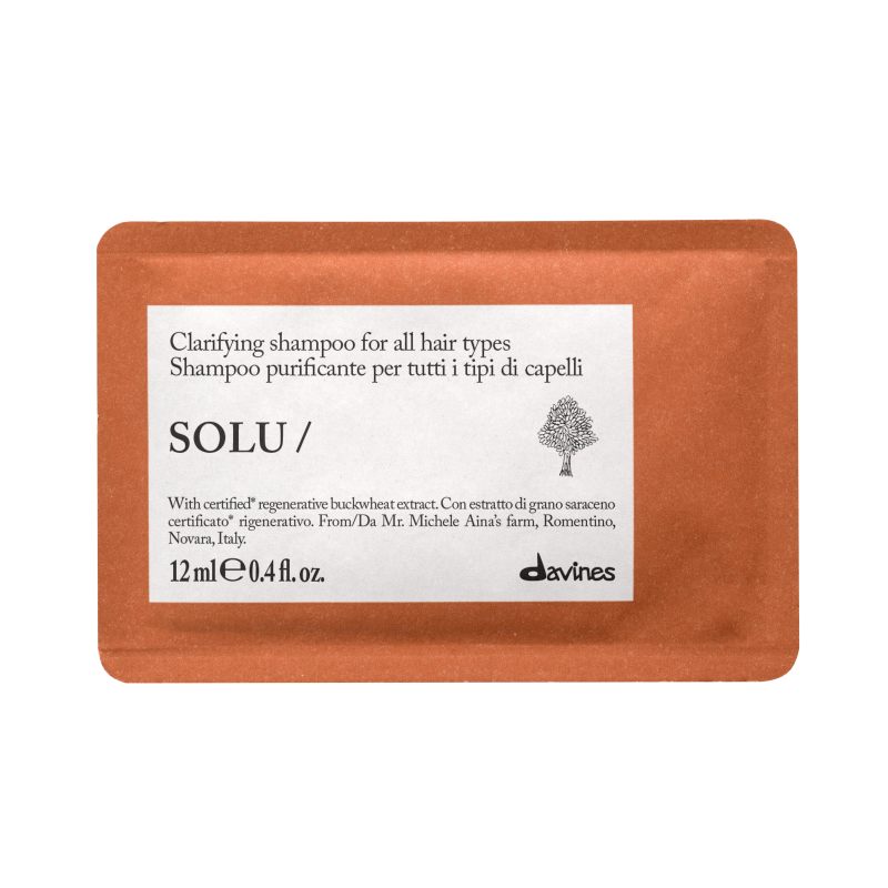 SOLU Шампунь DavinesШампунь для очищення для всіх типів волосся Essential Haircare, пробник 12 мл