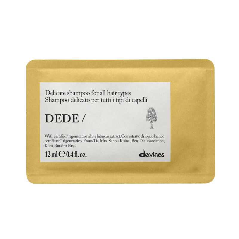 DEDE  Шампунь DavinesДелікатний шампунь для всіх типів волосся Essential Haircare, пробник 12 мл