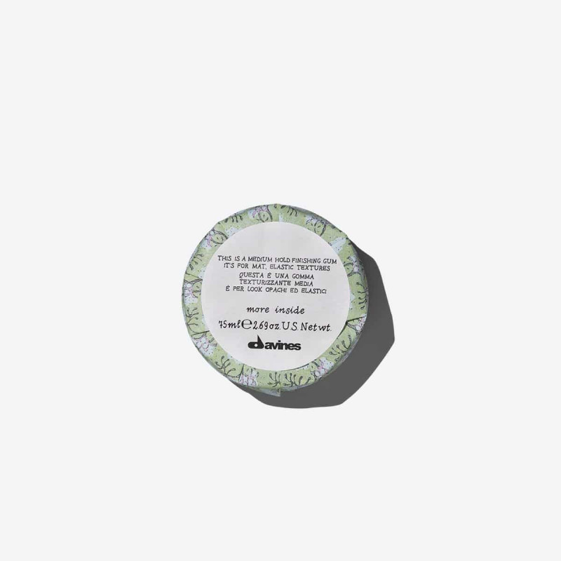 More Inside MEDIUM HOLD FINISHING GUMЕластик-гель середньої фіксації для матового ефекту Davines, 75 мл