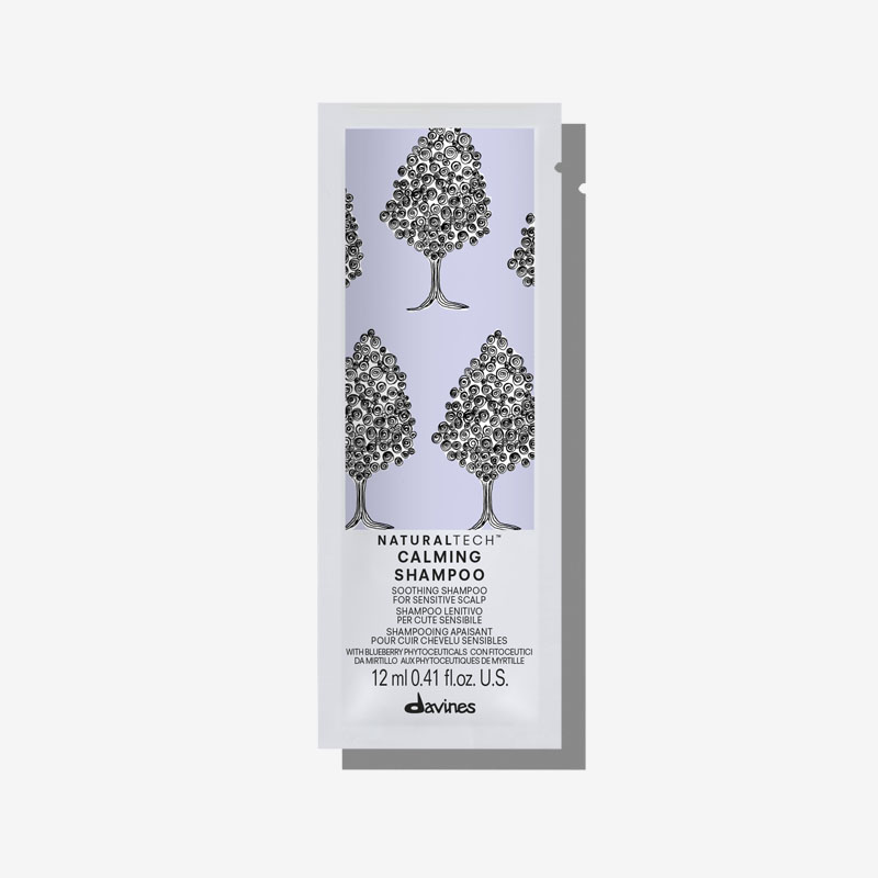 Naturaltech CALMING ШампуньЗаспокійливий шампунь для чутливої шкіри голови Davines, пробник, 12 мл